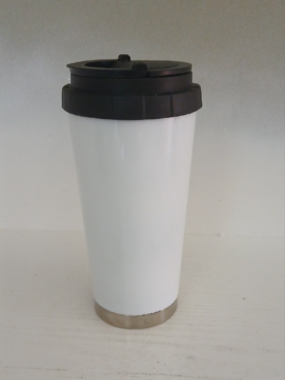 Mother of the Bride White Travel Tumbler with Black Lid - Picture 2 of 3